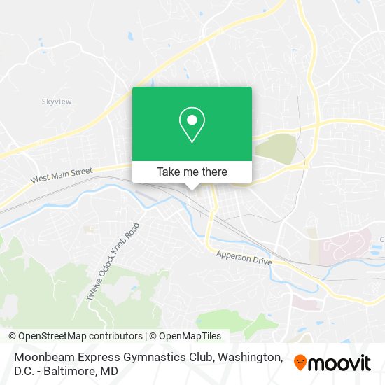 Moonbeam Express Gymnastics Club map