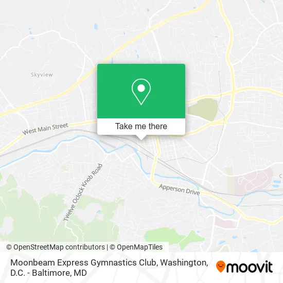 Mapa de Moonbeam Express Gymnastics Club