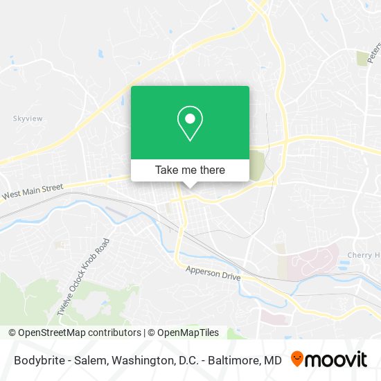 Bodybrite - Salem map