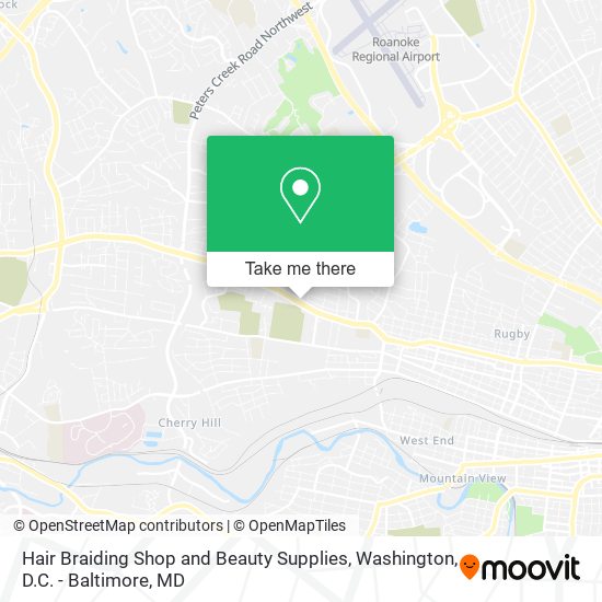 Hair Braiding Shop and Beauty Supplies map