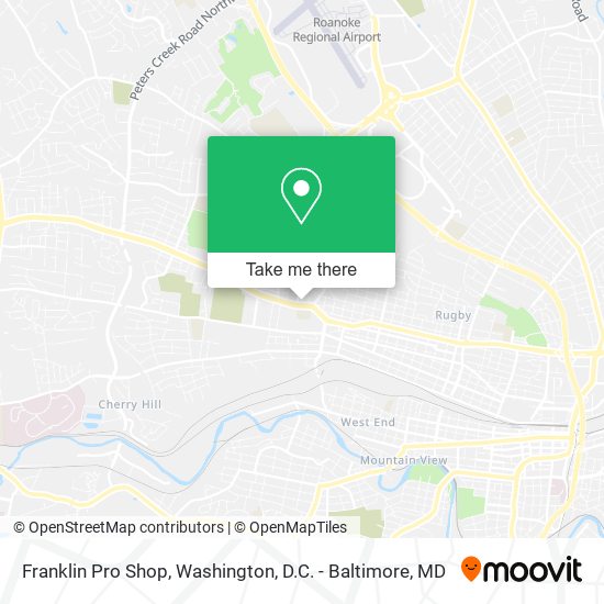 Mapa de Franklin Pro Shop