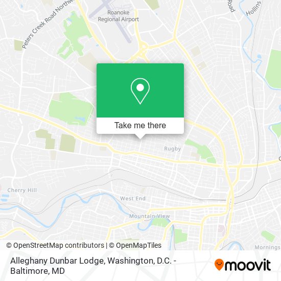 Mapa de Alleghany Dunbar Lodge