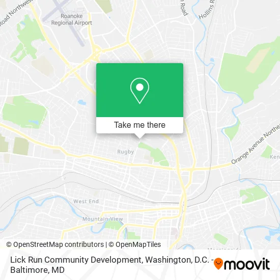 Mapa de Lick Run Community Development