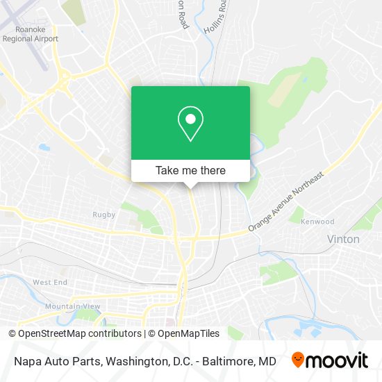 Mapa de Napa Auto Parts