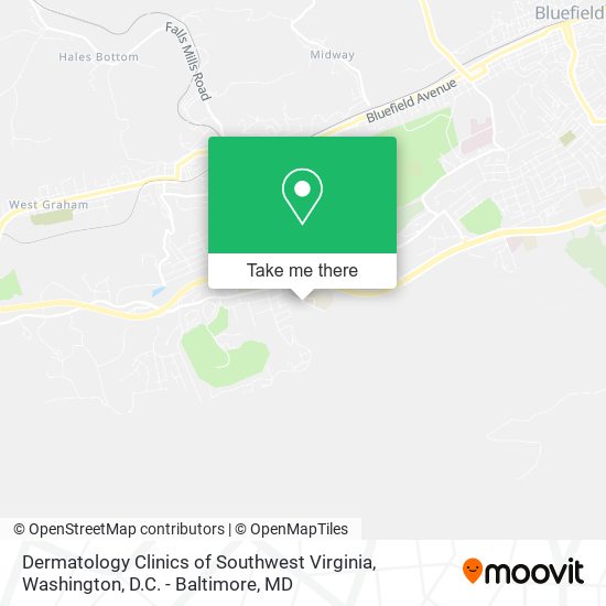 Dermatology Clinics of Southwest Virginia map