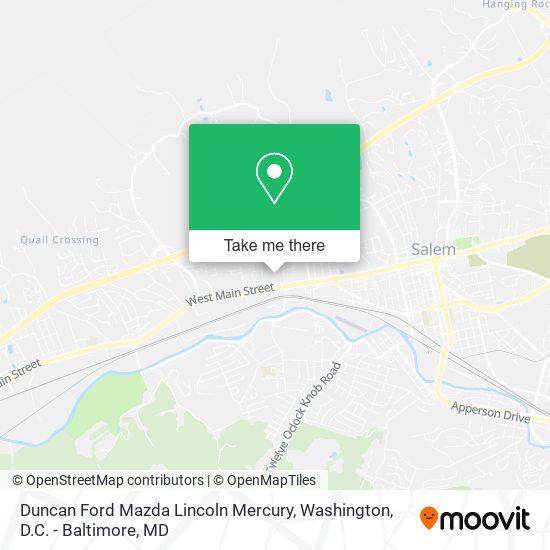 Mapa de Duncan Ford Mazda Lincoln Mercury
