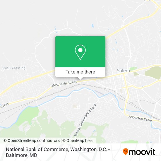National Bank of Commerce map