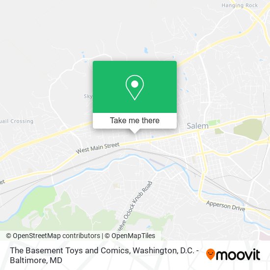 Mapa de The Basement Toys and Comics