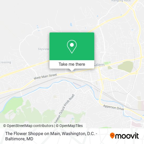 Mapa de The Flower Shoppe on Main