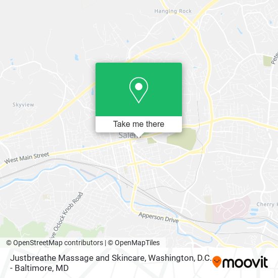 Mapa de Justbreathe Massage and Skincare