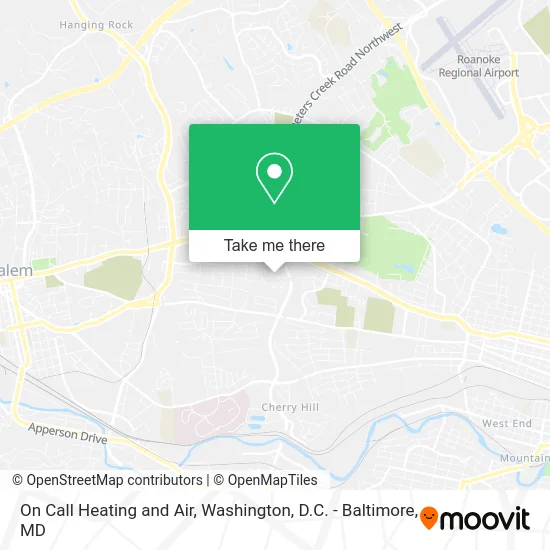 On Call Heating and Air map