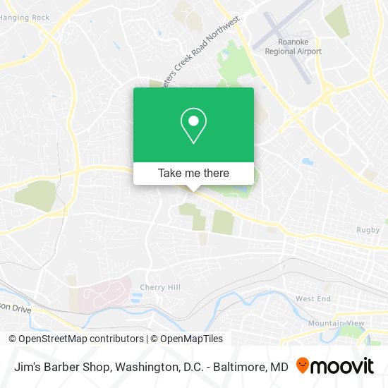 Jim's Barber Shop map