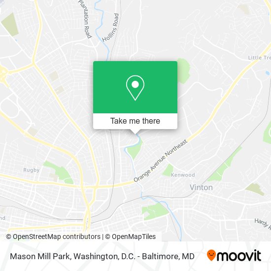 Mason Mill Park map