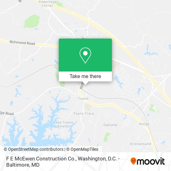 Mapa de F E McEwen Construction Co.