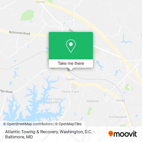 Atlantic Towing & Recovery map