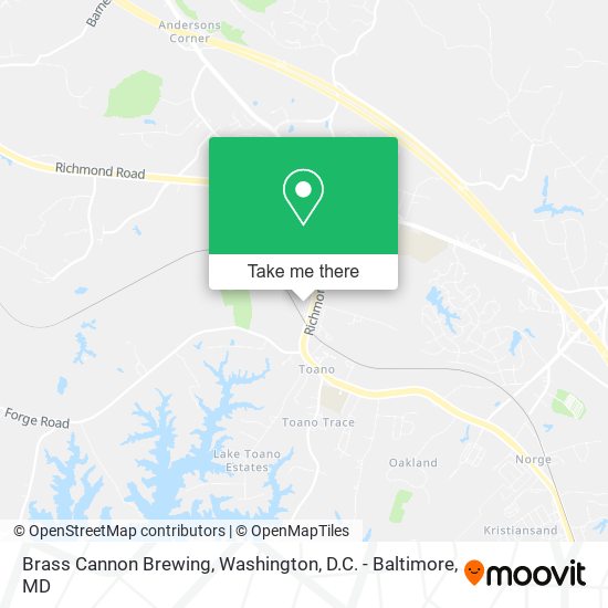 Mapa de Brass Cannon Brewing