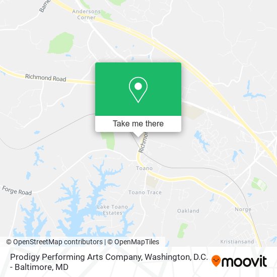 Prodigy Performing Arts Company map