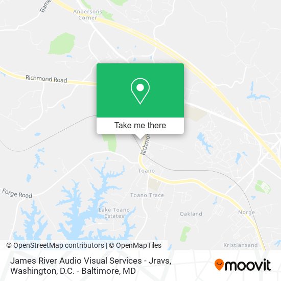 Mapa de James River Audio Visual Services - Jravs