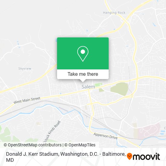 Donald J. Kerr Stadium map