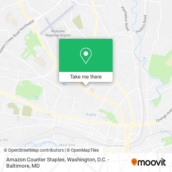 Mapa de Amazon Counter Staples