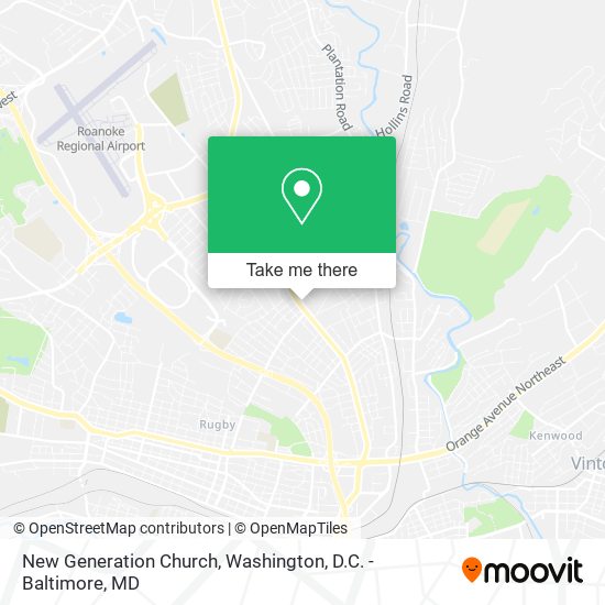 New Generation Church map