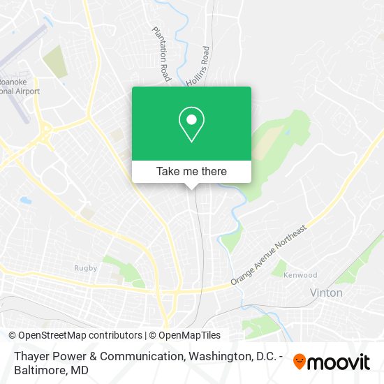 Thayer Power & Communication map