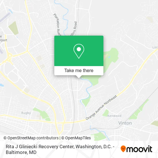 Rita J Gliniecki Recovery Center map