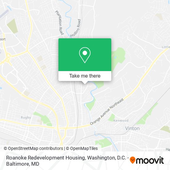 Roanoke Redevelopment Housing map
