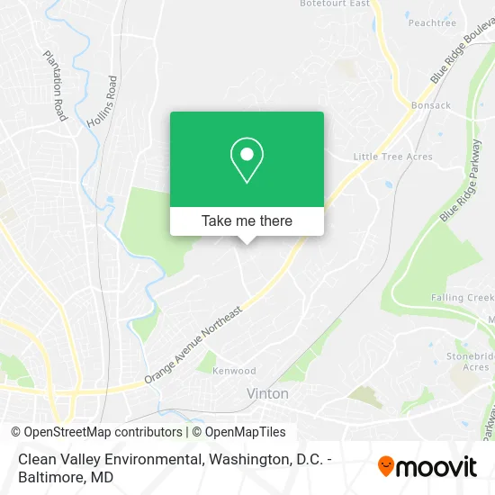 Clean Valley Environmental map