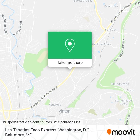 Mapa de Las Tapatias Taco Express