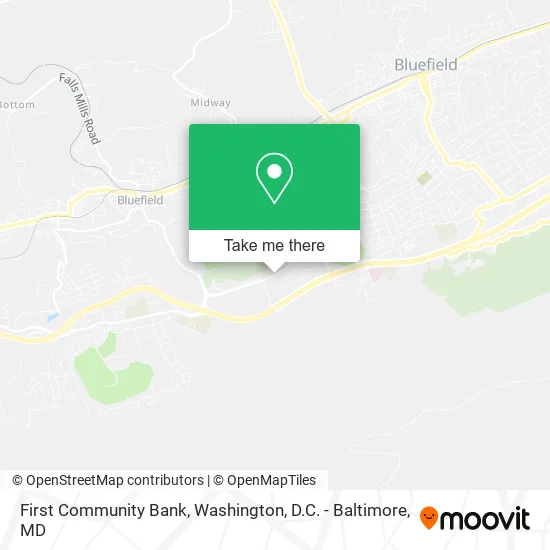 First Community Bank map