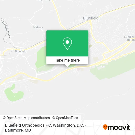 Bluefield Orthopedics PC map