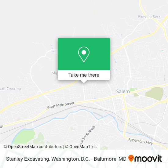 Stanley Excavating map