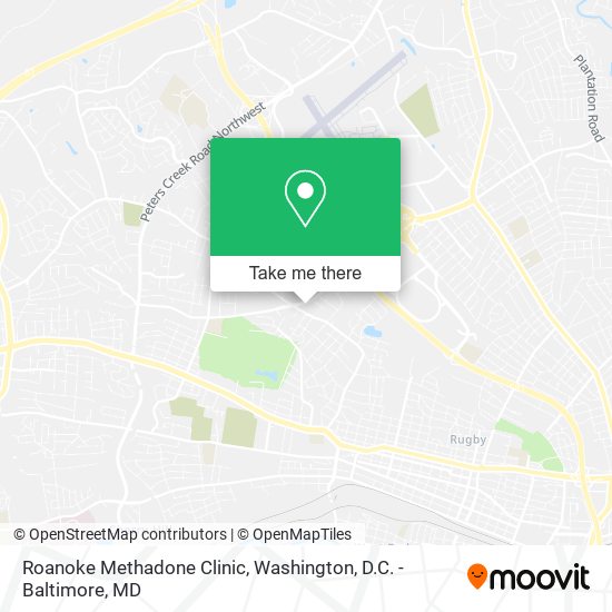Mapa de Roanoke Methadone Clinic