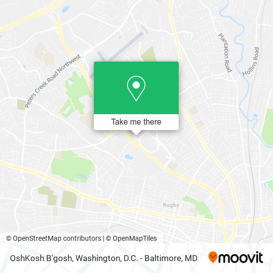 OshKosh B'gosh map