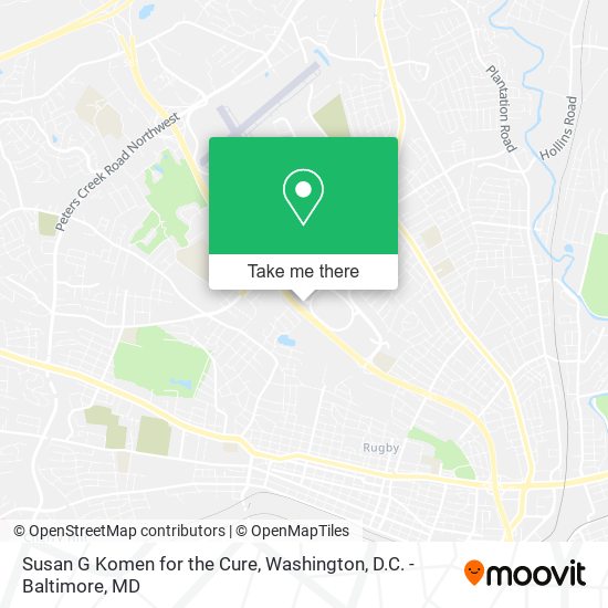 Susan G Komen for the Cure map