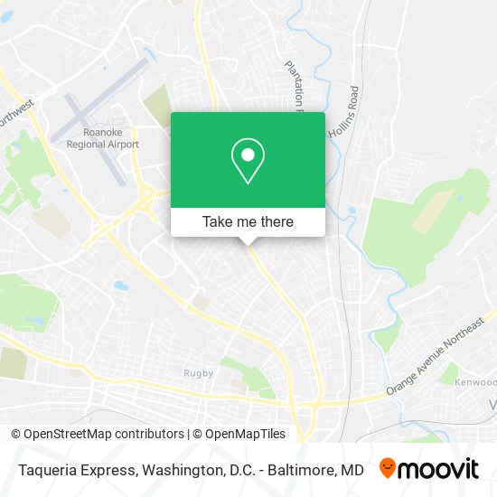 Mapa de Taqueria Express