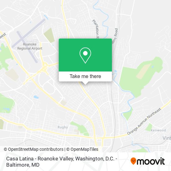 Casa Latina - Roanoke Valley map