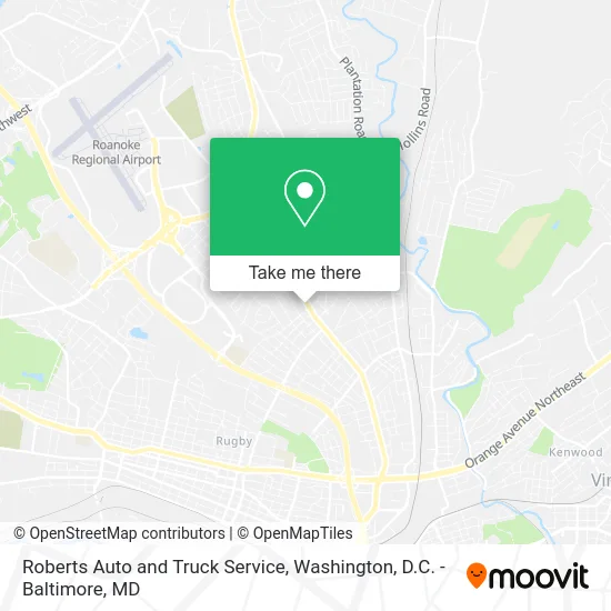 Roberts Auto and Truck Service map