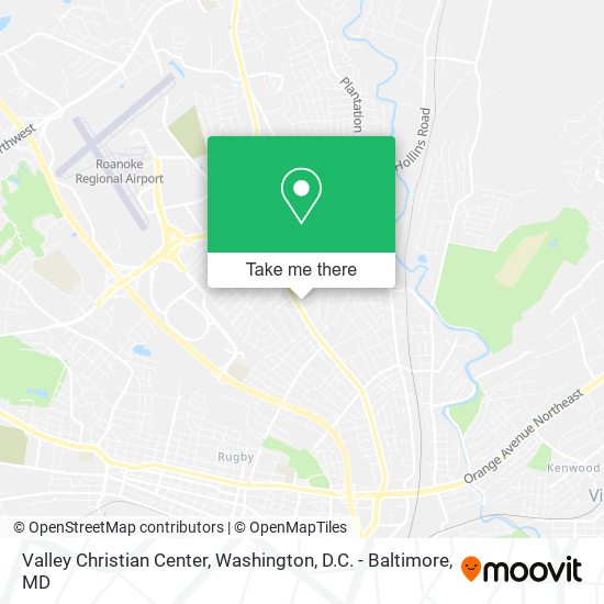 Valley Christian Center map