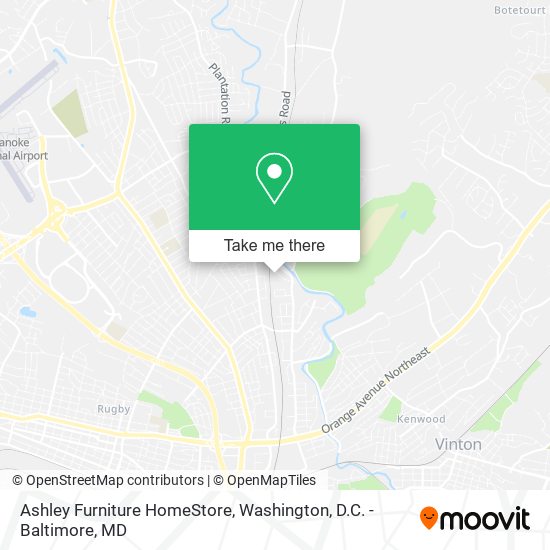 Ashley Furniture HomeStore map