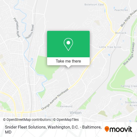 Snider Fleet Solutions map