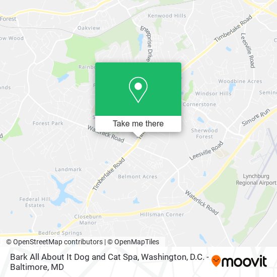 Bark All About It Dog and Cat Spa map