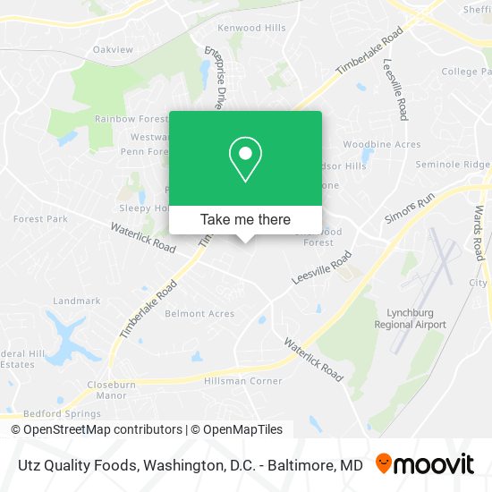 Utz Quality Foods map