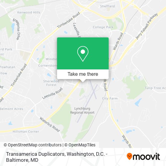 Mapa de Transamerica Duplicators