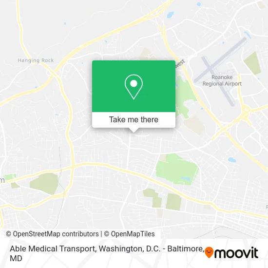 Able Medical Transport map