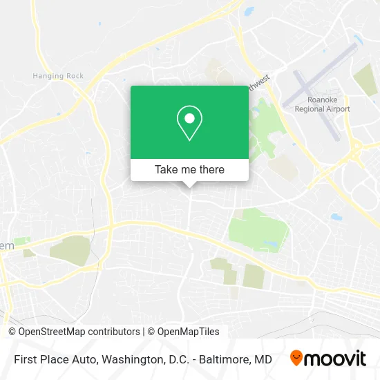 First Place Auto map