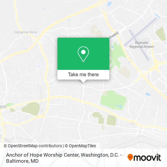 Anchor of Hope Worship Center map