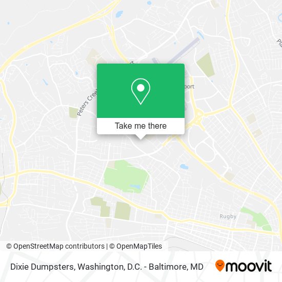 Dixie Dumpsters map
