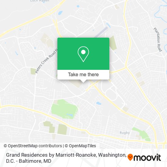 Grand Residences by Marriott-Roanoke map